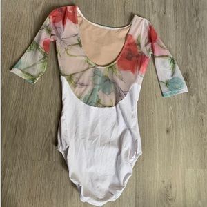 Floral Eleve Leotard, Size XS